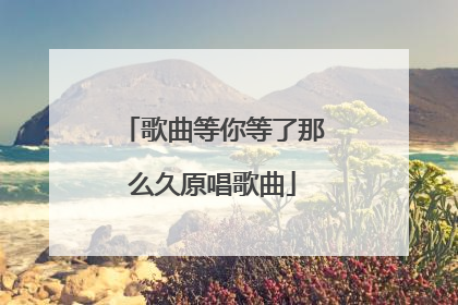 歌曲等你等了那么久原唱歌曲