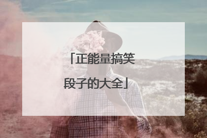 正能量搞笑段子的大全