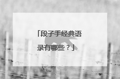 段子手经典语录有哪些？