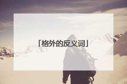 格外的反义词