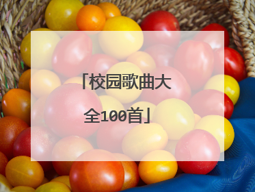校园歌曲大全100首