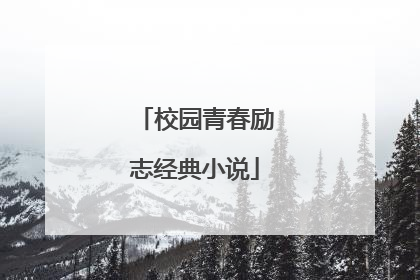 校园青春励志经典小说