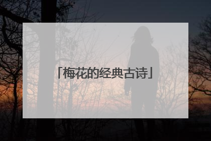 梅花的经典古诗