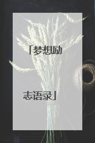 梦想励志语录