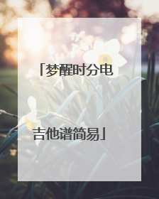 梦醒时分电吉他谱简易