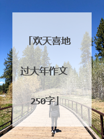 欢天喜地过大年作文250字