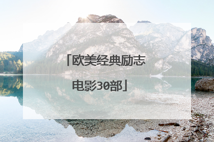 欧美经典励志电影30部
