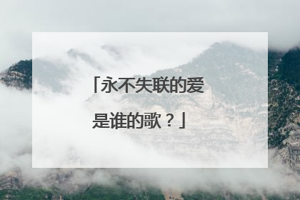 永不失联的爱是谁的歌？