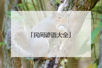 民间谚语大全