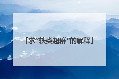 求“轶类超群”的解释