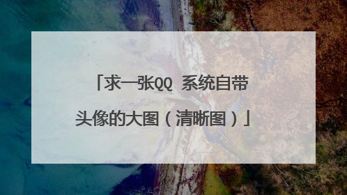 求一张QQ 系统自带头像的大图（清晰图）