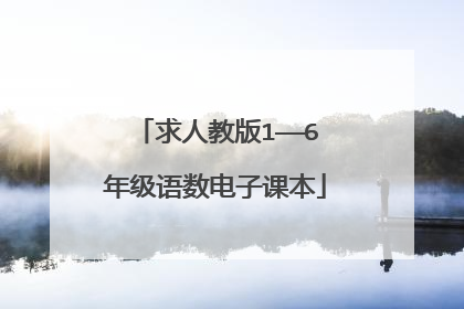 求人教版1——6年级语数电子课本