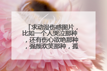 求动漫伤感图片，比如一个人哭泣那种，还有伤心欲绝那种，强颜欢笑那种，孤独那种，谢谢