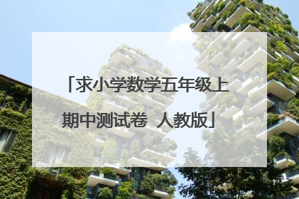 求小学数学五年级上期中测试卷 人教版