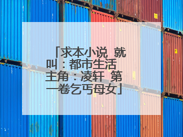 求本小说 就叫：都市生活 主角：凌轩 第一卷乞丐母女
