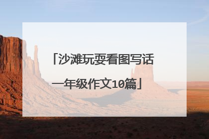 沙滩玩耍看图写话一年级作文10篇