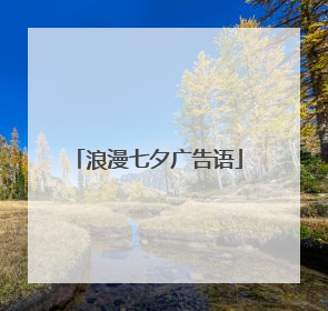 浪漫七夕广告语