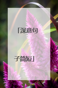 深意句子简短