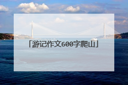 游记作文600字爬山