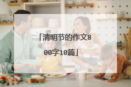 清明节的作文800字10篇