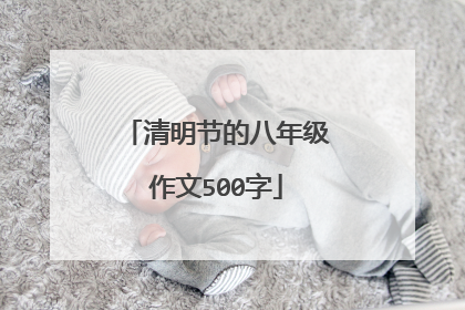 清明节的八年级作文500字