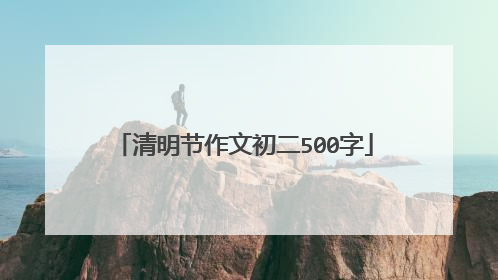 清明节作文初二500字