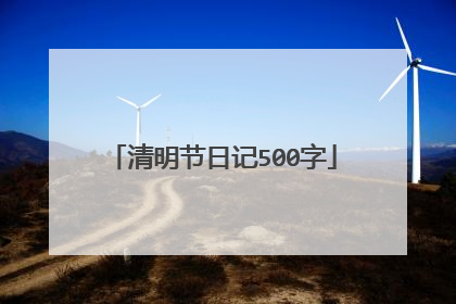 清明节日记500字