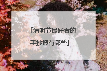 清明节最好看的手抄报有哪些