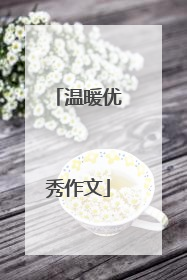 温暖优秀作文