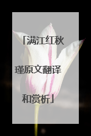 满江红秋瑾原文翻译和赏析