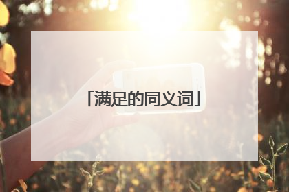 满足的同义词