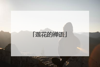 莲花的禅语