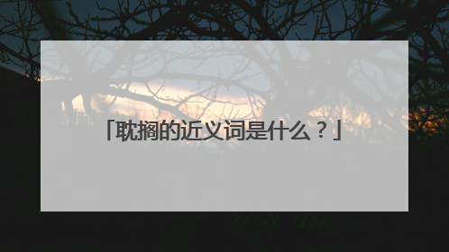 耽搁的近义词是什么？