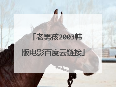 老男孩2003韩版电影百度云链接