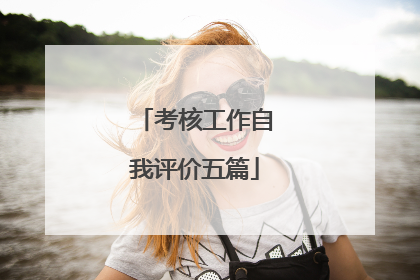 考核工作自我评价五篇