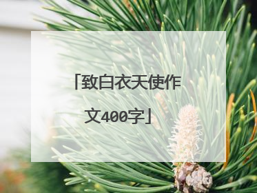 致白衣天使作文400字