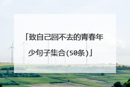 致自己回不去的青春年少句子集合(50条)