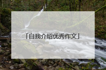 自我介绍优秀作文