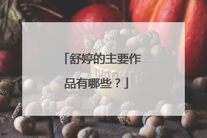 舒婷的主要作品有哪些?
