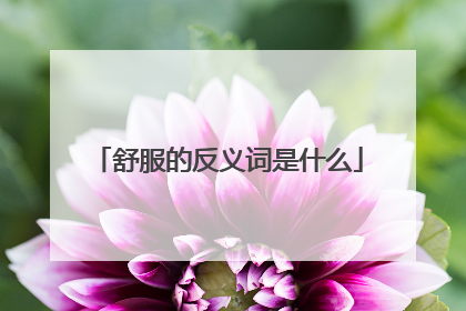 舒服的反义词是什么