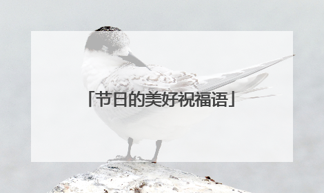 节日的美好祝福语