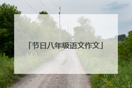节日八年级语文作文