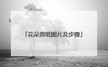 花朵剪纸图片及步骤