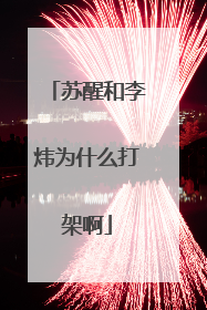 苏醒和李炜为什么打架啊