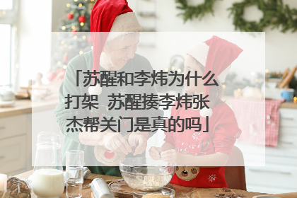 苏醒和李炜为什么打架 苏醒揍李炜张杰帮关门是真的吗