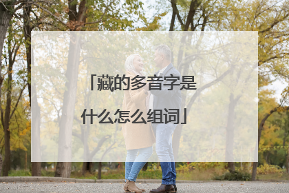 藏的多音字是什么怎么组词