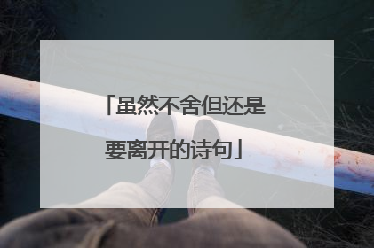 虽然不舍但还是要离开的诗句