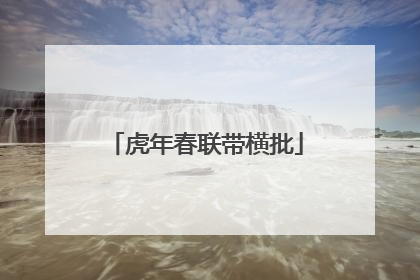 虎年春联带横批