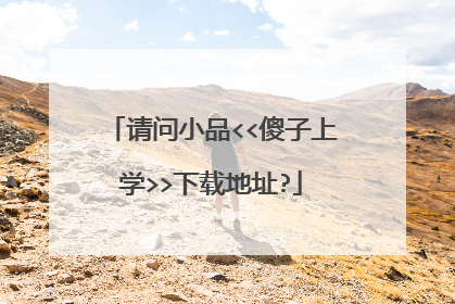 请问小品<<傻子上学>>下载地址?