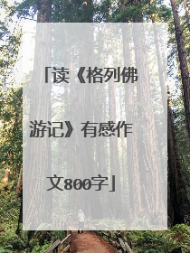 读《格列佛游记》有感作文800字